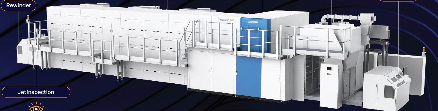 Industrial digital flexible-packaging press