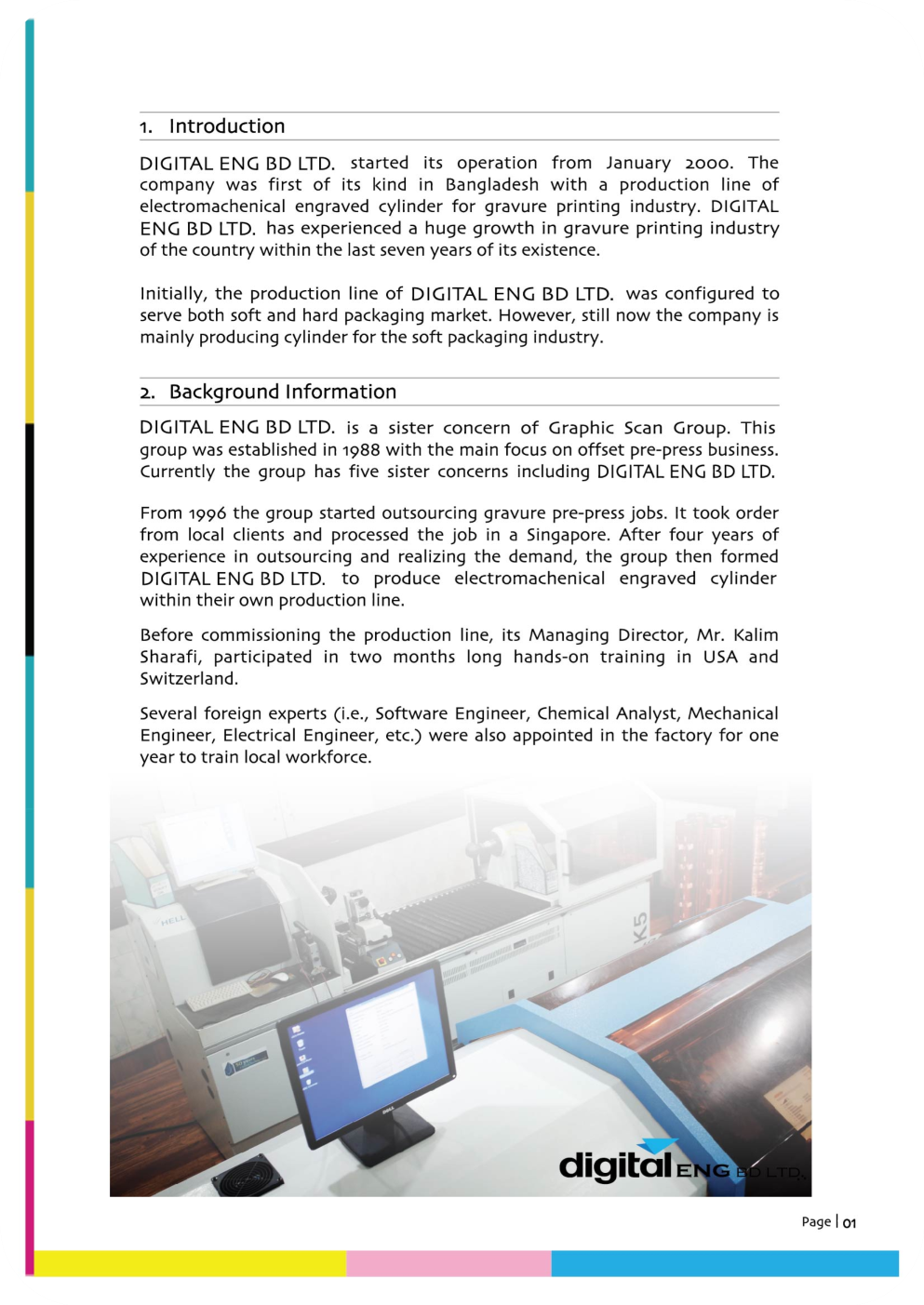 Digital Eng BD Ltd introduction and company background page