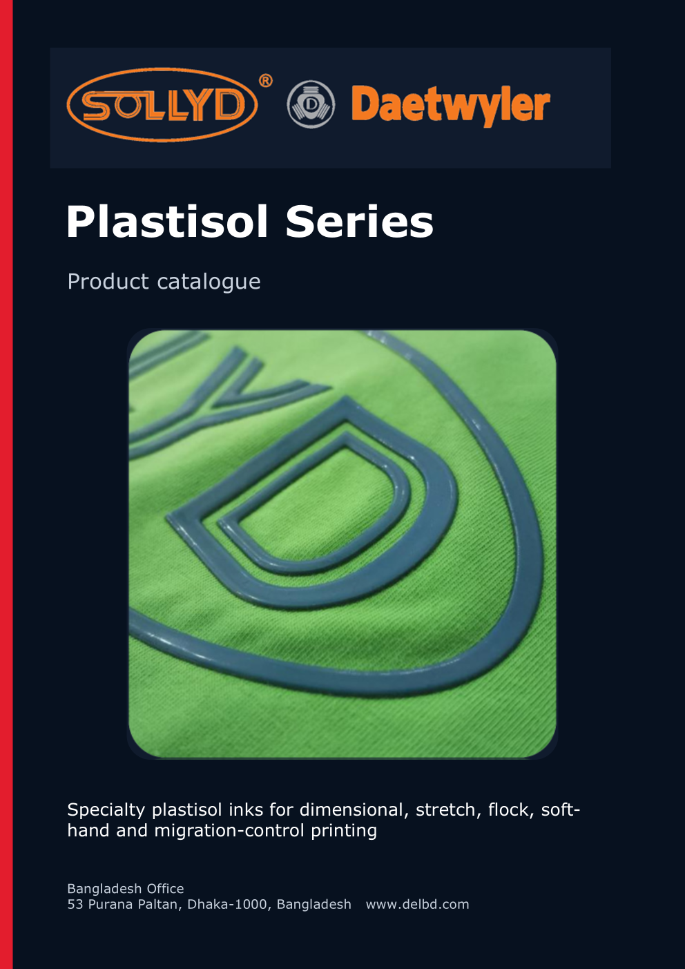SOLLYD specialty plastisol screen-print inks slide